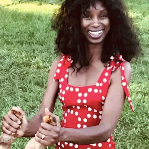 Red Polka Dot Mini Dress - Picture 6 of 7